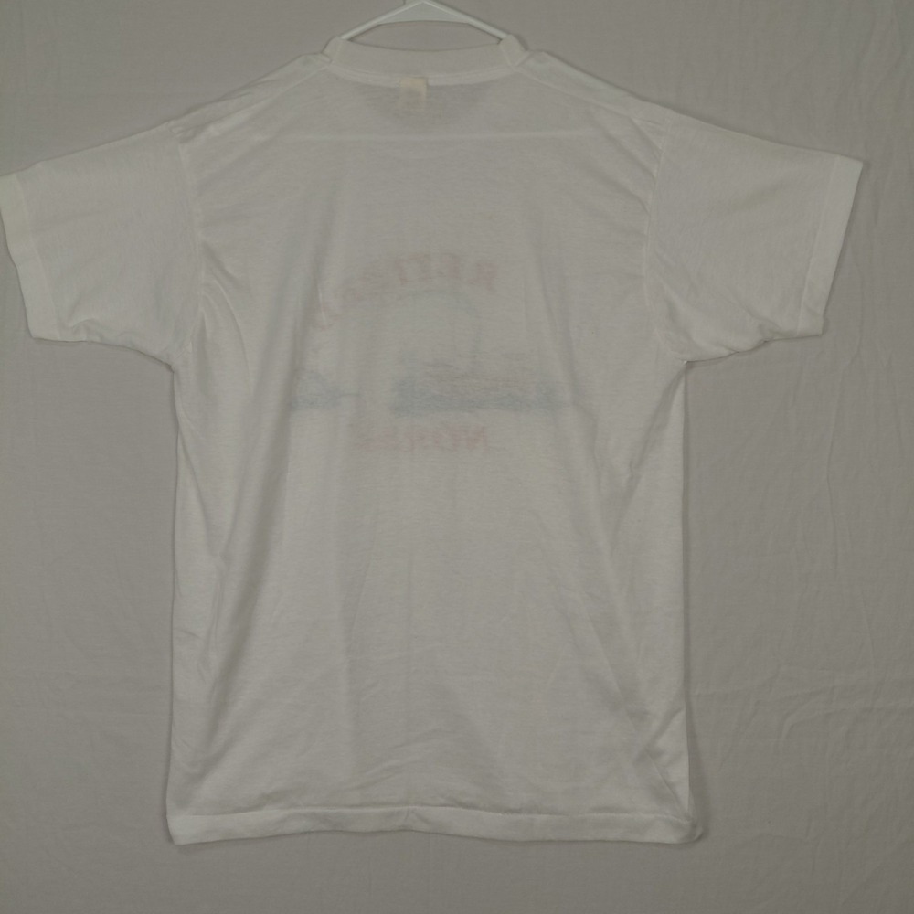 Vintage XL‎ Screen Stars T Shirt Fishing Single Stitch Retired NORSK Cartoon USA - Picture 6 of 12